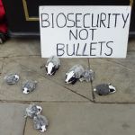 Badger protest at the Conservative Party Conference Manchester